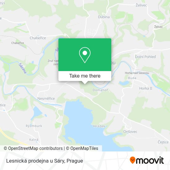 Карта Lesnická prodejna u Sáry