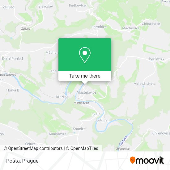 Карта Pošta