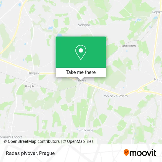 Карта Radas pivovar