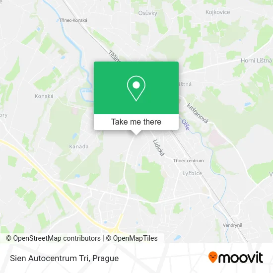Карта Sien Autocentrum Tri