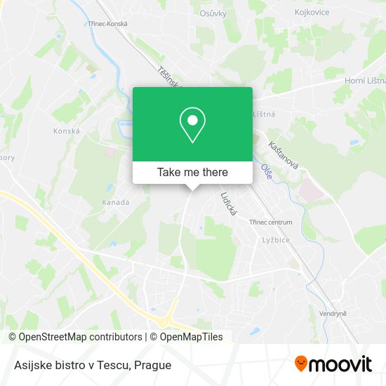 Карта Asijske bistro v Tescu