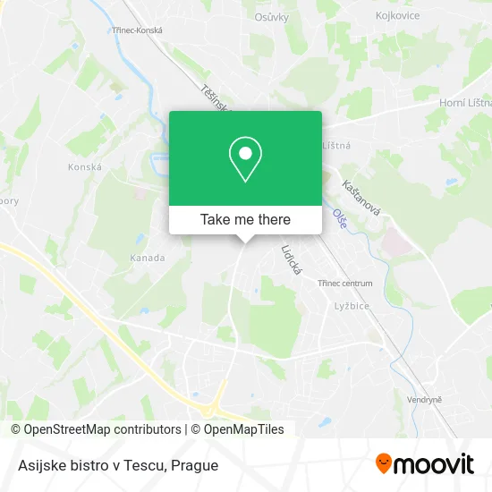 Карта Asijske bistro v Tescu