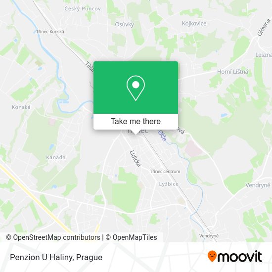 Карта Penzion U Haliny