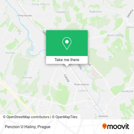 Карта Penzion U Haliny