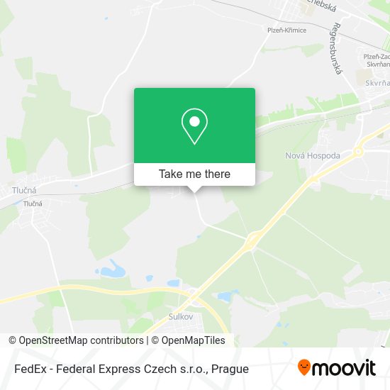 Карта FedEx - Federal Express Czech s.r.o.