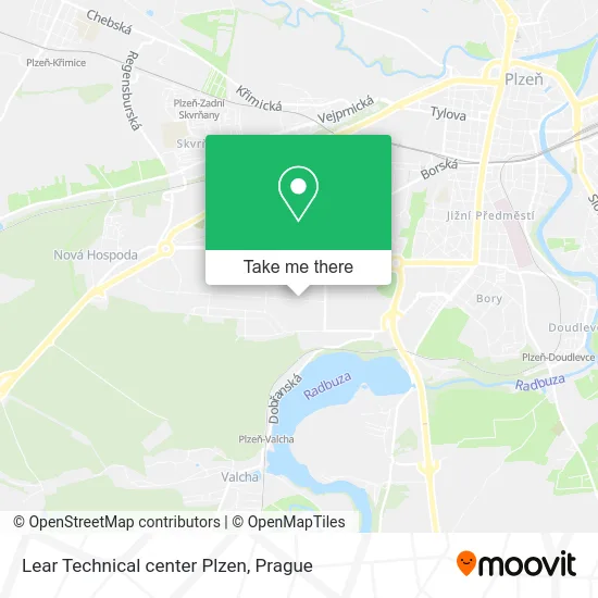 Карта Lear Technical center Plzen