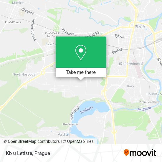 Карта Kb u Letiste
