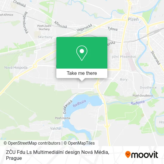 Карта ZČU Fdu Ls Multimediální design Nová Média