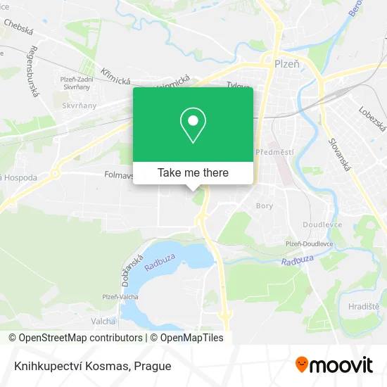 Карта Knihkupectví Kosmas