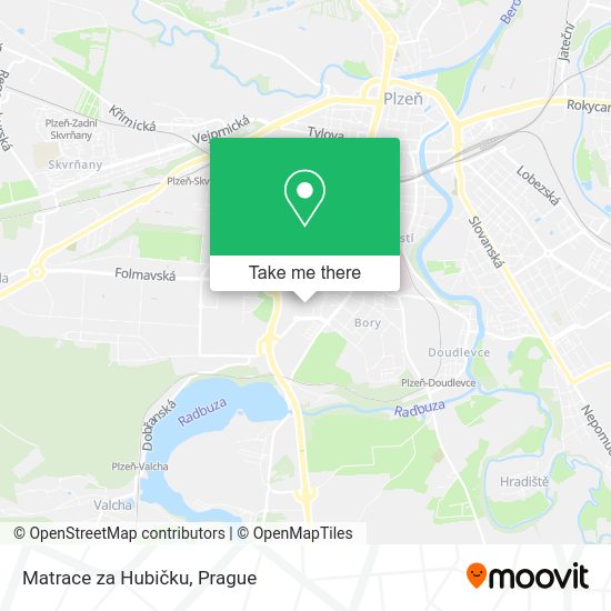 Карта Matrace za Hubičku