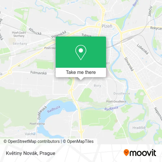 Květiny Novák map