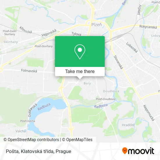 Карта Pošta, Klatovská třída