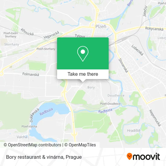 Карта Bory restaurant & vinárna