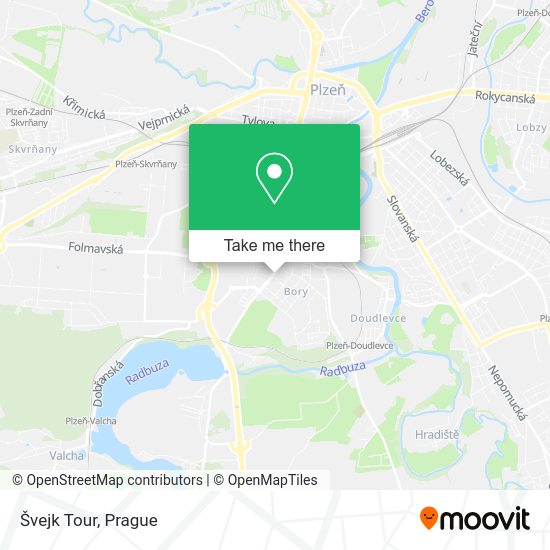 Карта Švejk Tour