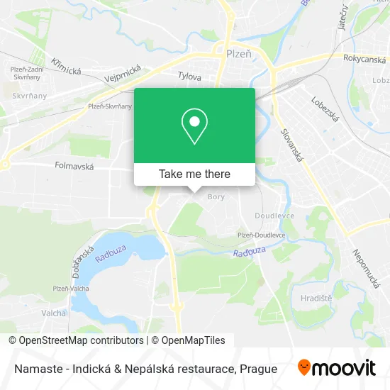 Карта Namaste - Indická & Nepálská restaurace