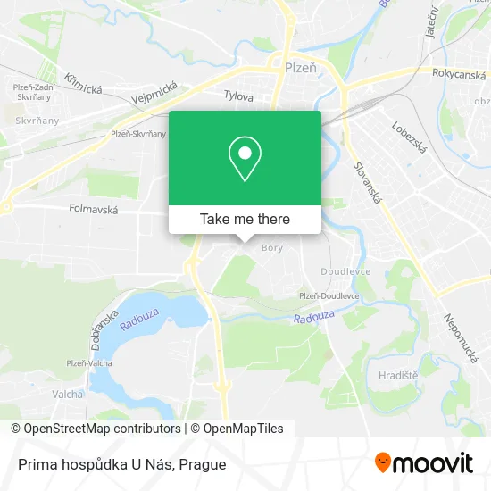 Карта Prima hospůdka U Nás