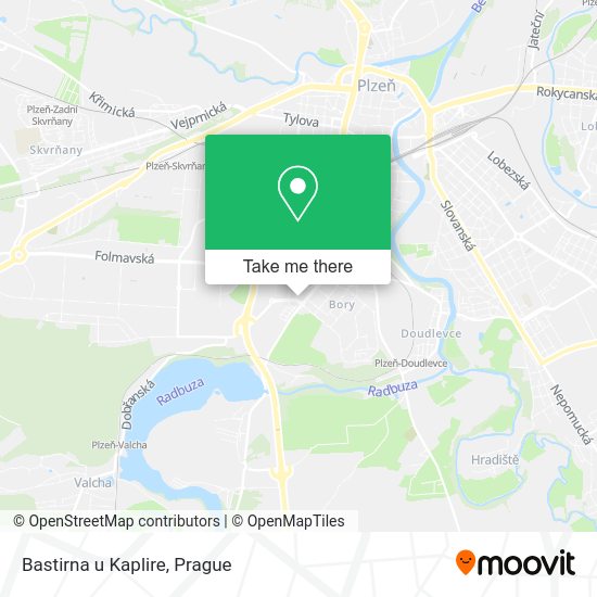 Карта Bastirna u Kaplire
