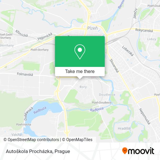Карта Autoškola Procházka
