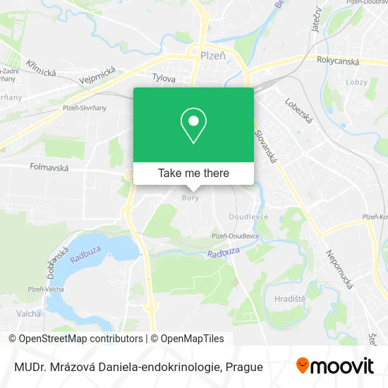 Карта MUDr. Mrázová Daniela-endokrinologie