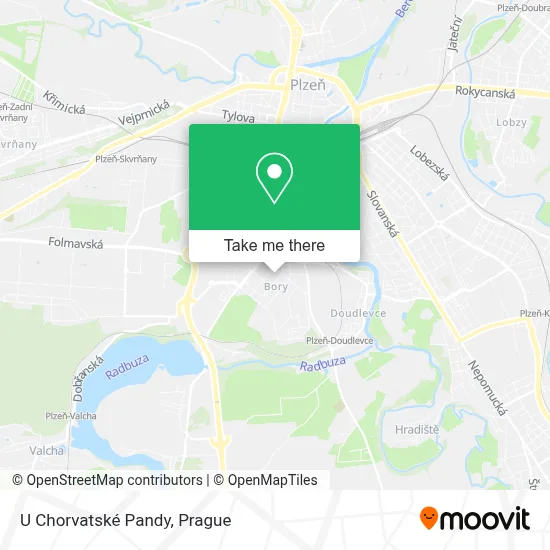 U Chorvatské Pandy map