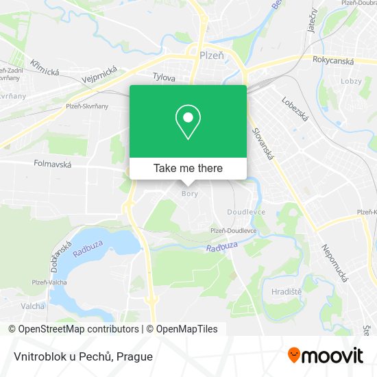 Карта Vnitroblok u Pechů