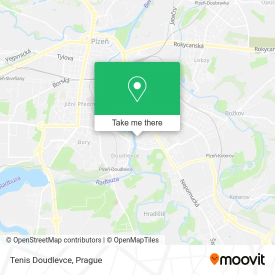 Карта Tenis Doudlevce