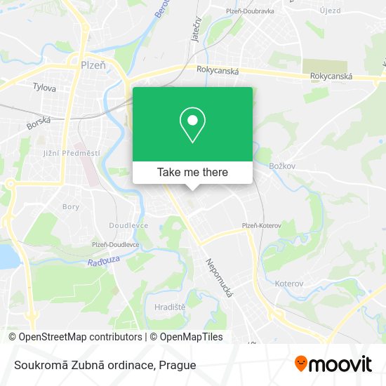 Карта Soukromã Zubnã ordinace