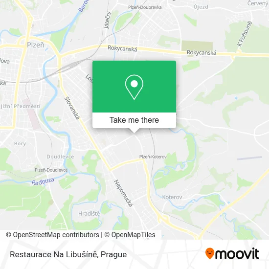 Карта Restaurace Na Libušíně