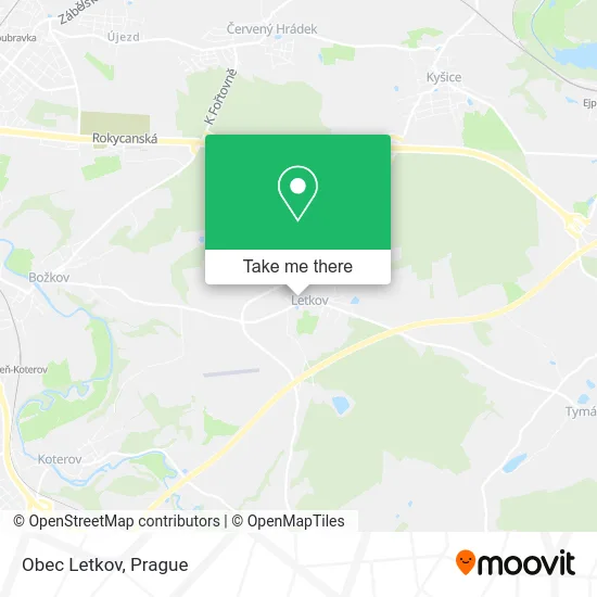 Карта Obec Letkov