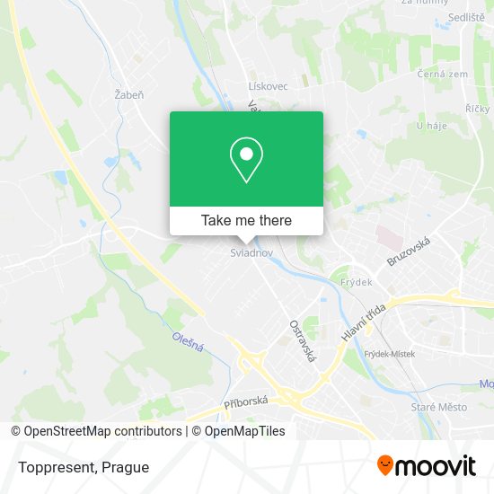 Карта Toppresent
