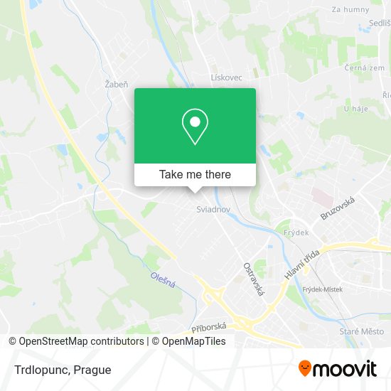 Карта Trdlopunc