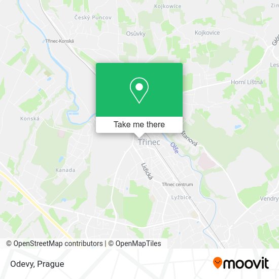 Карта Odevy