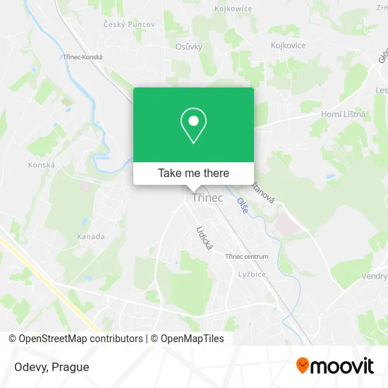 Карта Odevy