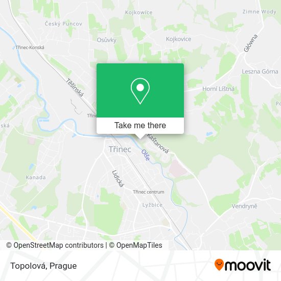 Карта Topolová