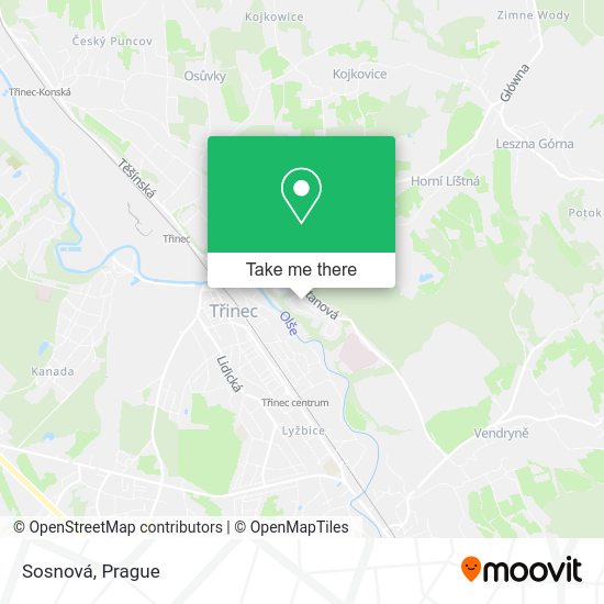 Карта Sosnová