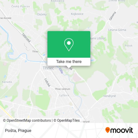Карта Pošta