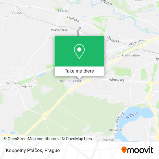 Карта Koupelny Ptáček