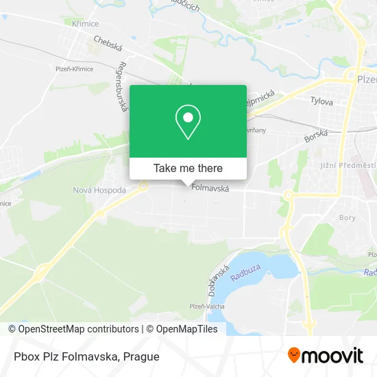 Карта Pbox Plz Folmavska