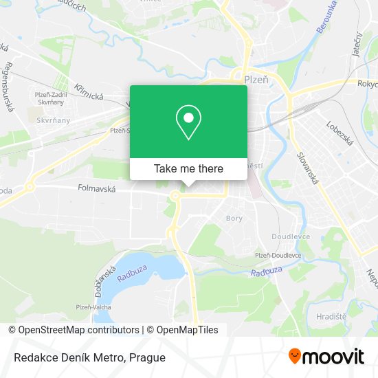 Карта Redakce Deník Metro