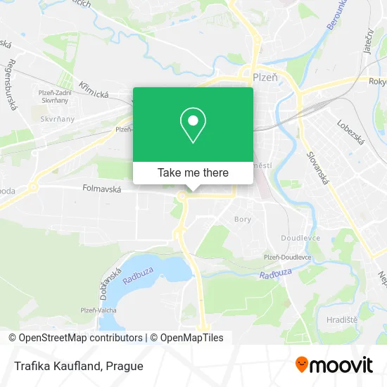 Trafika Kaufland map