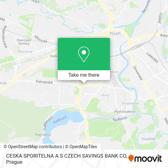 Карта CESKA SPORITELNA A S CZECH SAVINGS BANK CO