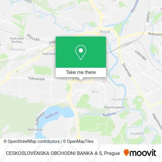 Карта CESKOSLOVENSKA OBCHODNI BANKA A S