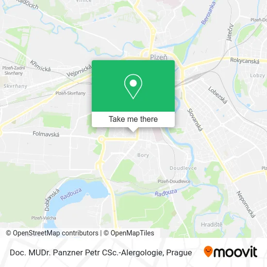 Карта Doc. MUDr. Panzner Petr CSc.-Alergologie