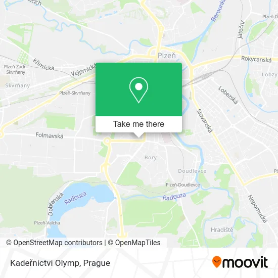 Карта Kadeřnictvi Olymp