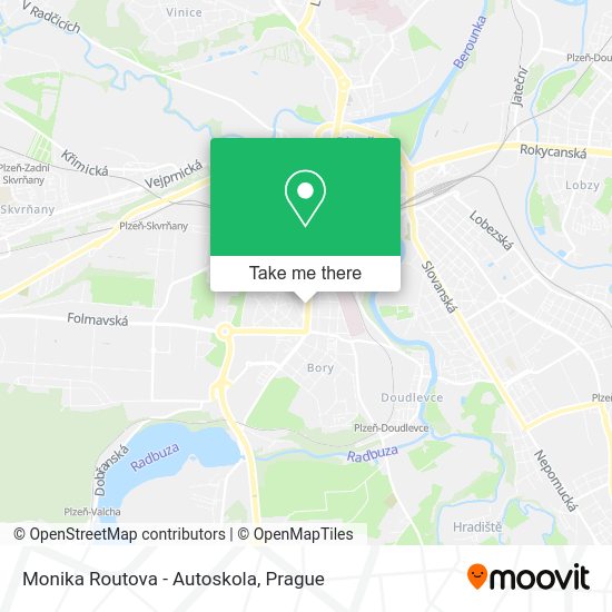 Карта Monika Routova - Autoskola