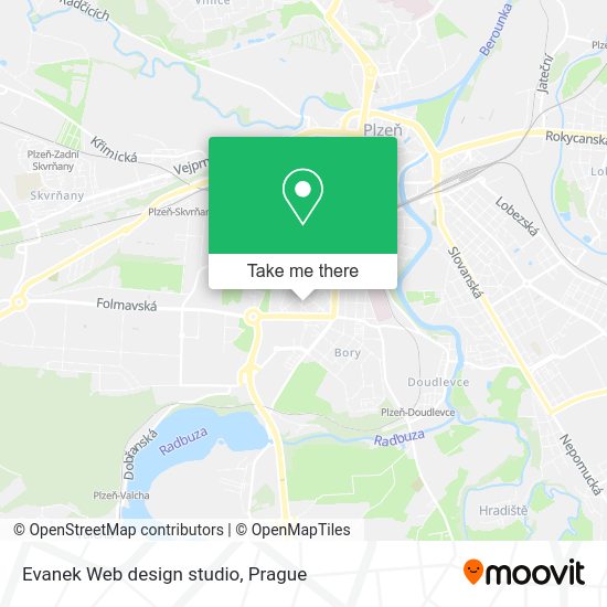 Карта Evanek Web design studio