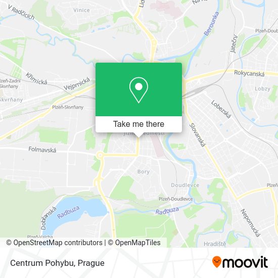 Карта Centrum Pohybu