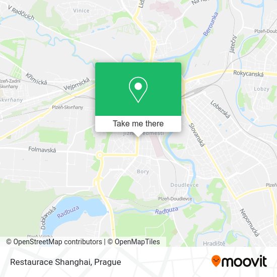 Карта Restaurace Shanghai