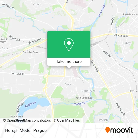 Карта Hořejší Model