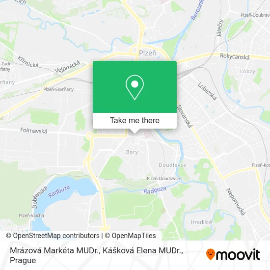 Карта Mrázová Markéta MUDr., Kášková Elena MUDr.